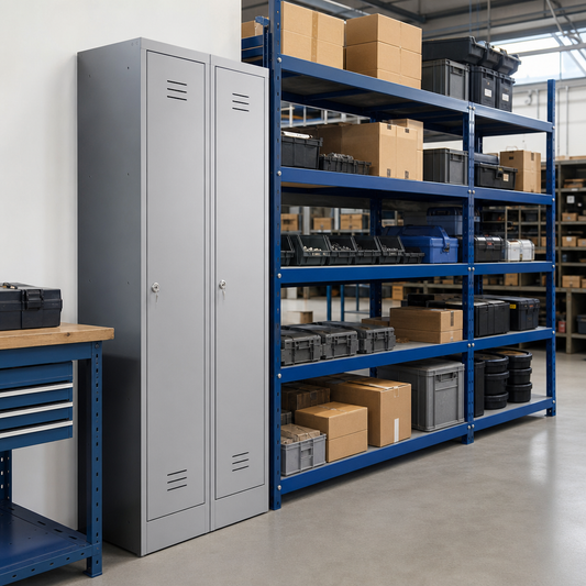 Clean and Dirty Steel Locker Bundle with Cylinder Lock