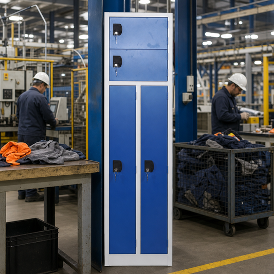 Clean and Dirty Steel Locker Bundle with Cylinder Lock