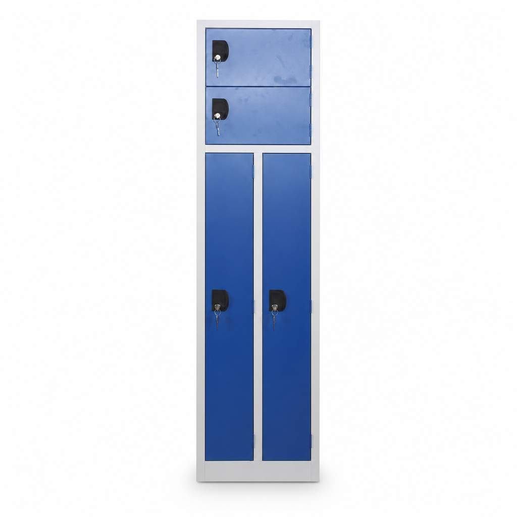 Clean and Dirty Steel Locker Bundle with Cylinder Lock
