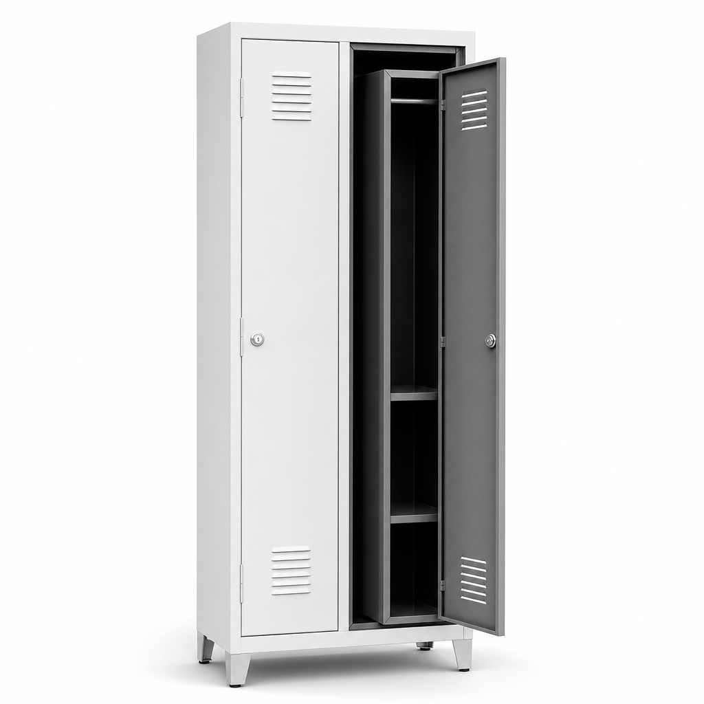 Clean and Dirty Steel Locker Bundle with Cylinder Lock