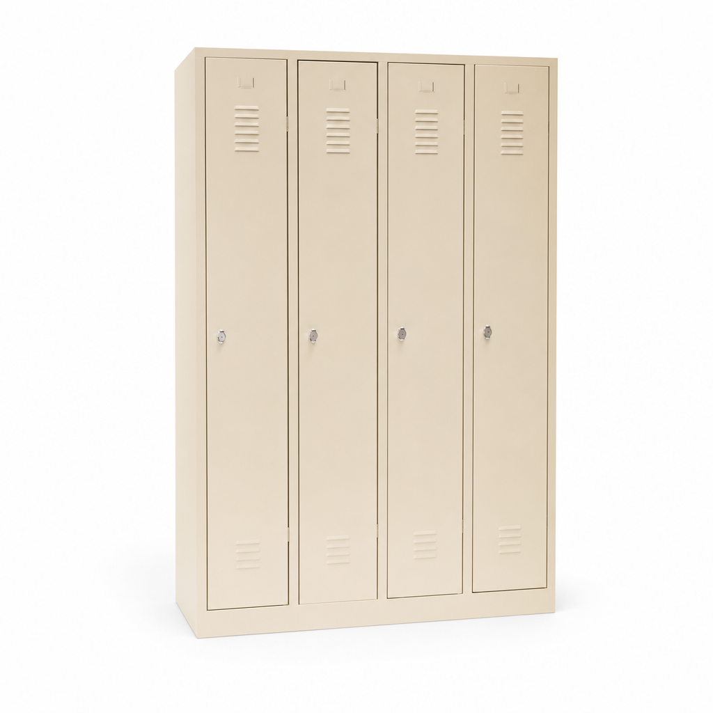 Clean Industry One-Piece Lockers on Plinth Base