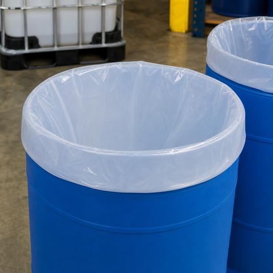 Clear 200–220L Drum Liner Bags