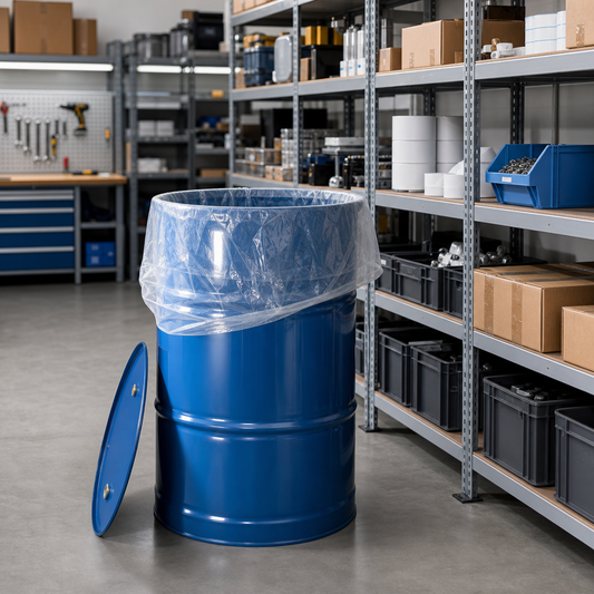 Clear 200–220L Drum Liner Bags