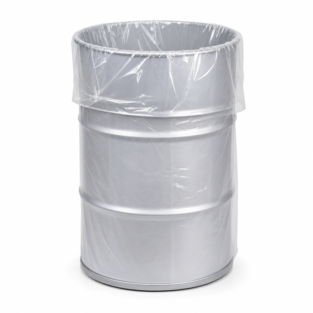 Clear 200–220L Drum Liner Bags