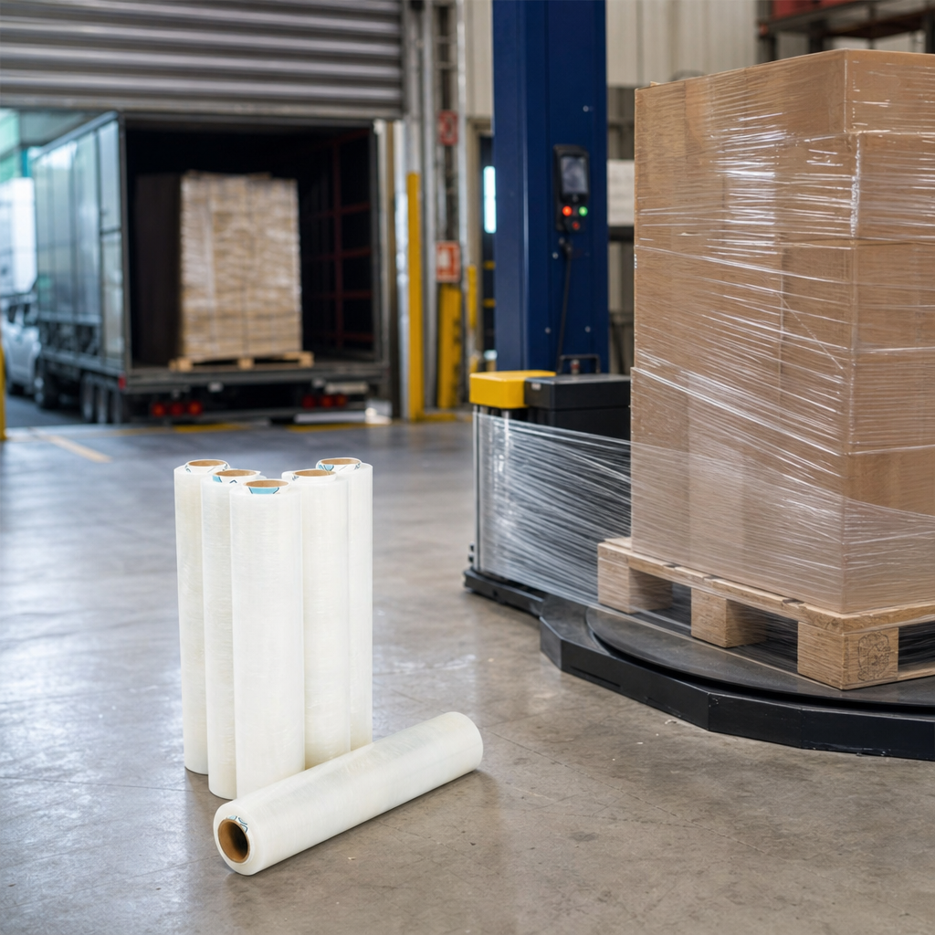 Clear Blown Stretch Film Rolls 20 Micron 450mm x 300m