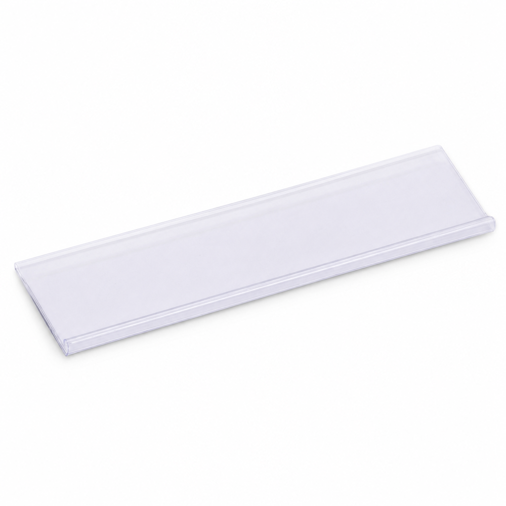 Clear Magnetic Label Holders for Shelving