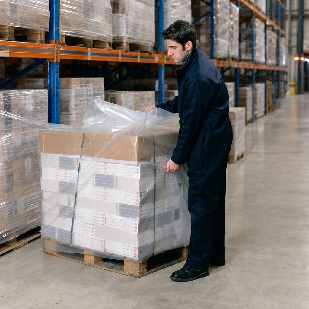 Clear Polythene Pallet Covers for Load Protection