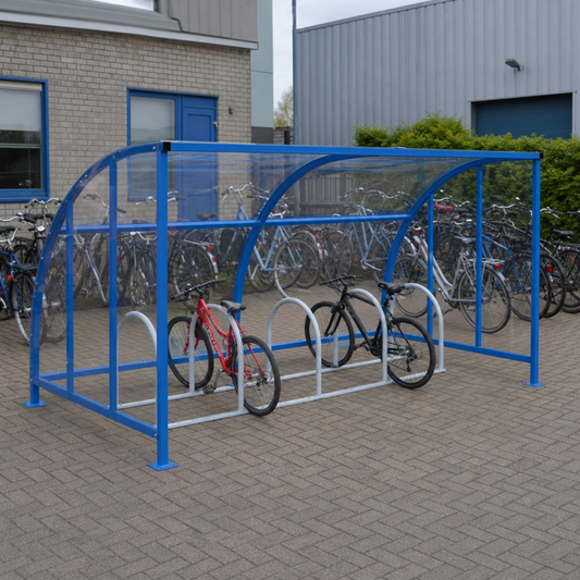 Clear View Cycle Shelters with Colour Options