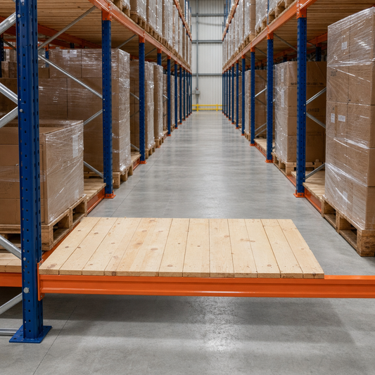 Closed Timber Decking for Pallet Racking Beams