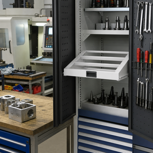 CNC Sliding Shelf Metal Frame 1050 x 525mm