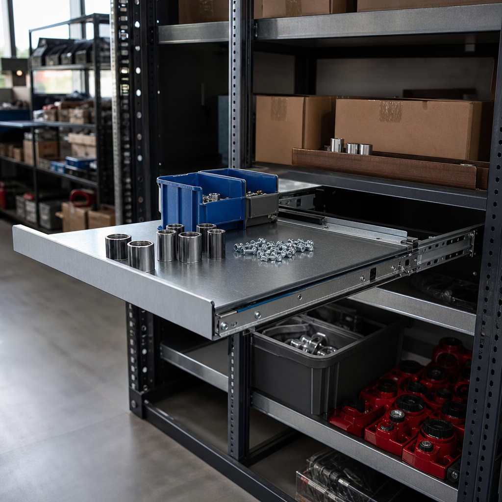 CNC Sliding Shelf Metal Frame 800 x 525mm