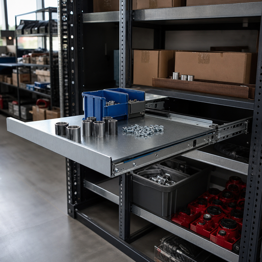 CNC Sliding Shelf Metal Frame 800 x 525mm
