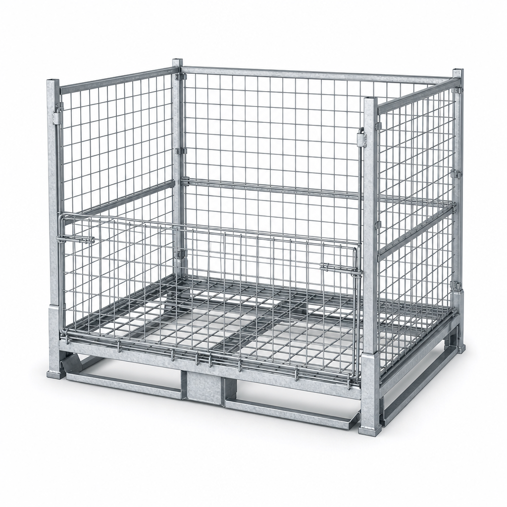 Collapsible Mesh Pallet Cage Stillage