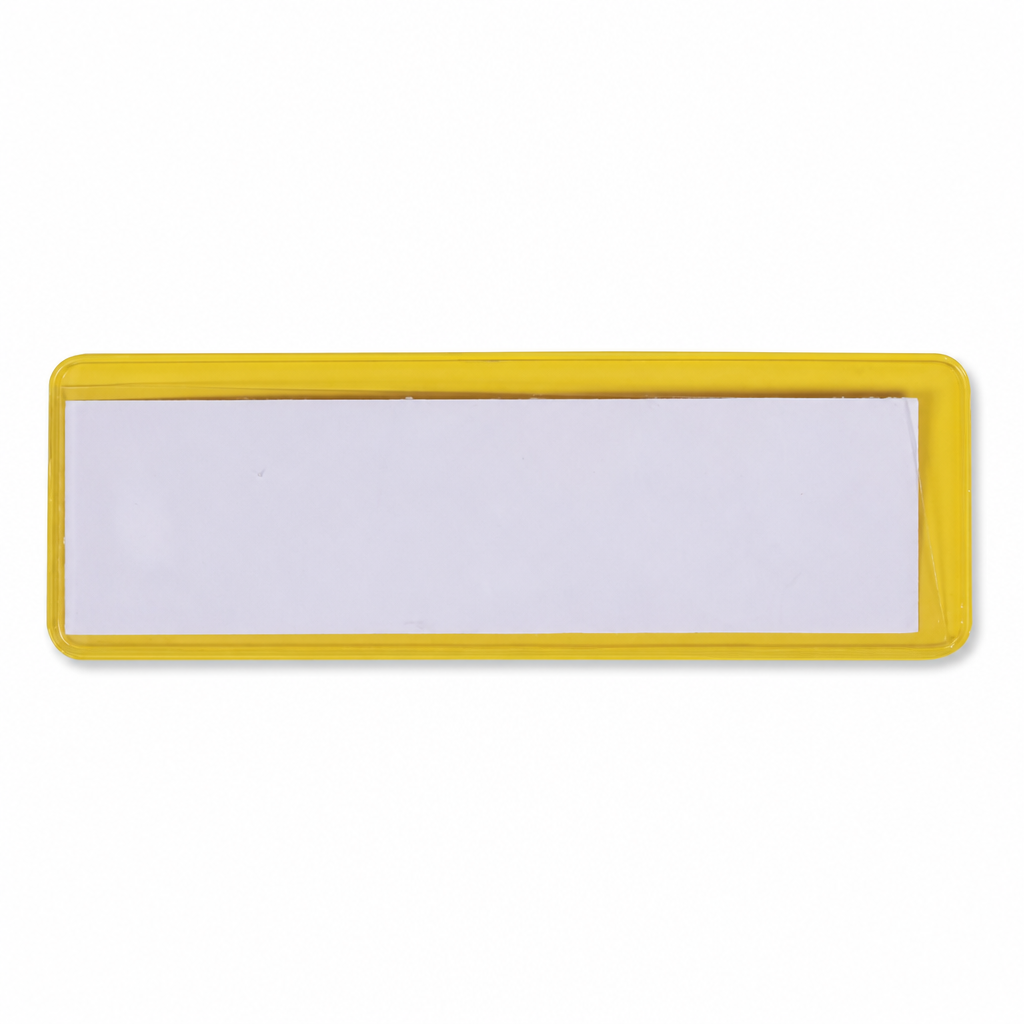 Coloured Adhesive and Magnetic Shelf Label Holders