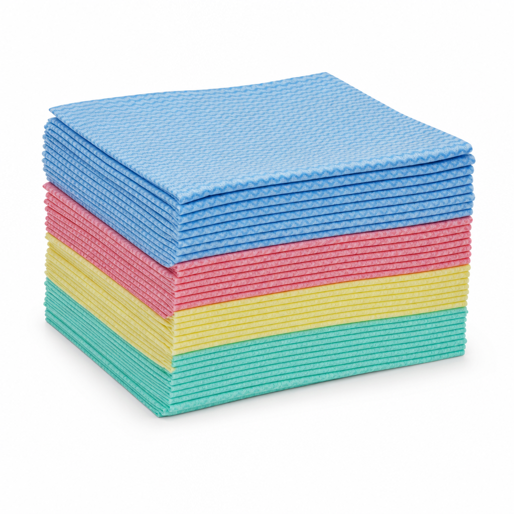 Coloured Cleaning Cloths – Pack of 40