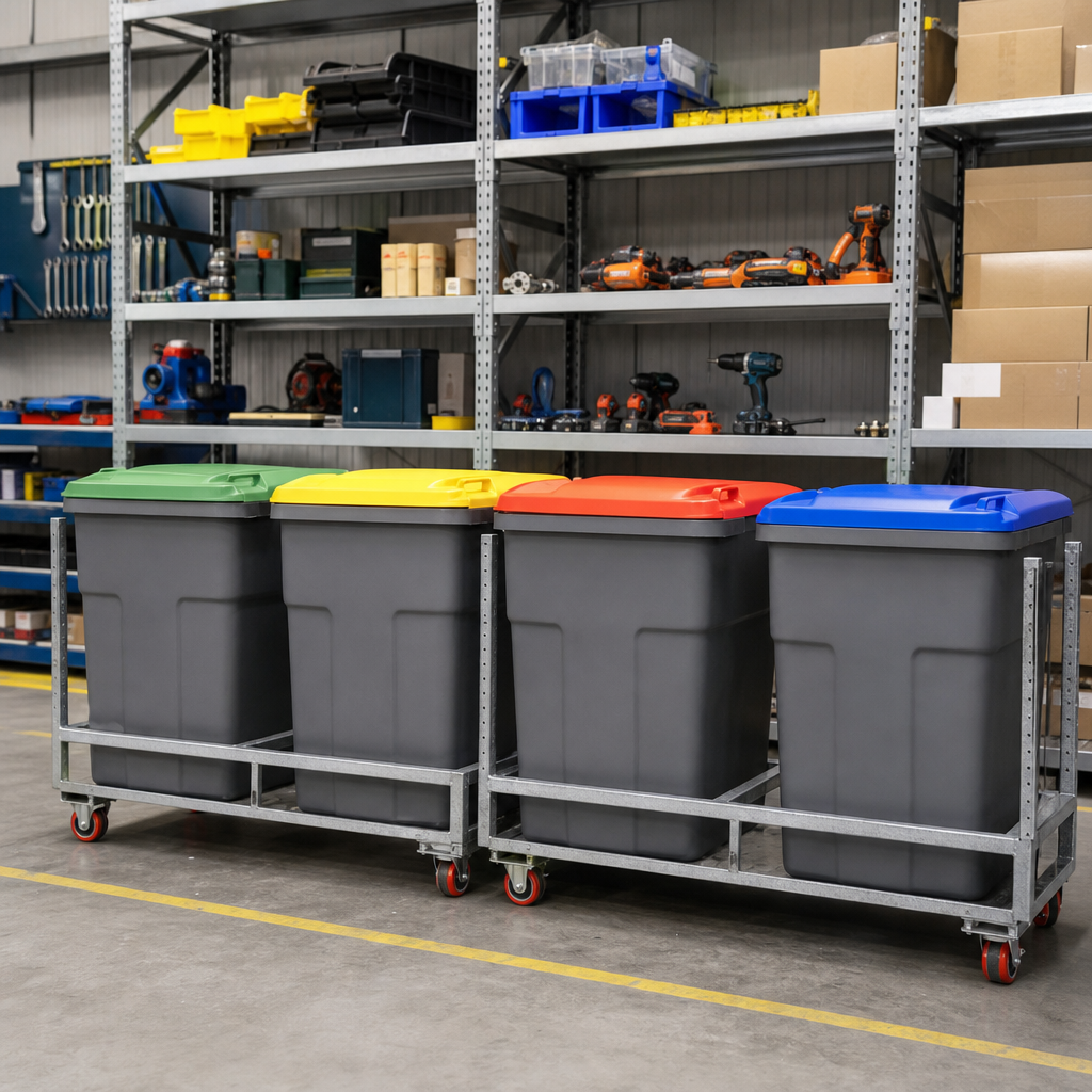 Coloured Lid Accessories for 455L Bottle Skip Bins