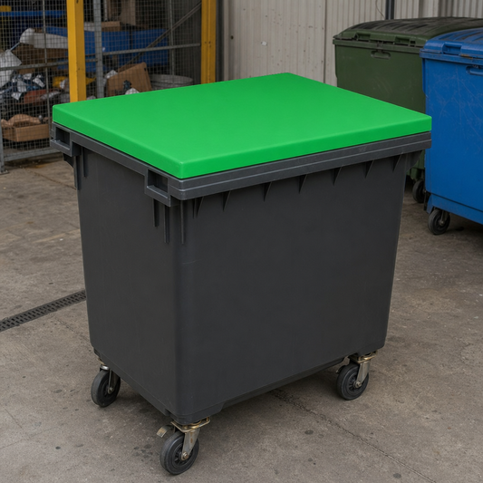 Coloured Lids for 200L Bottle Skip Waste Bins