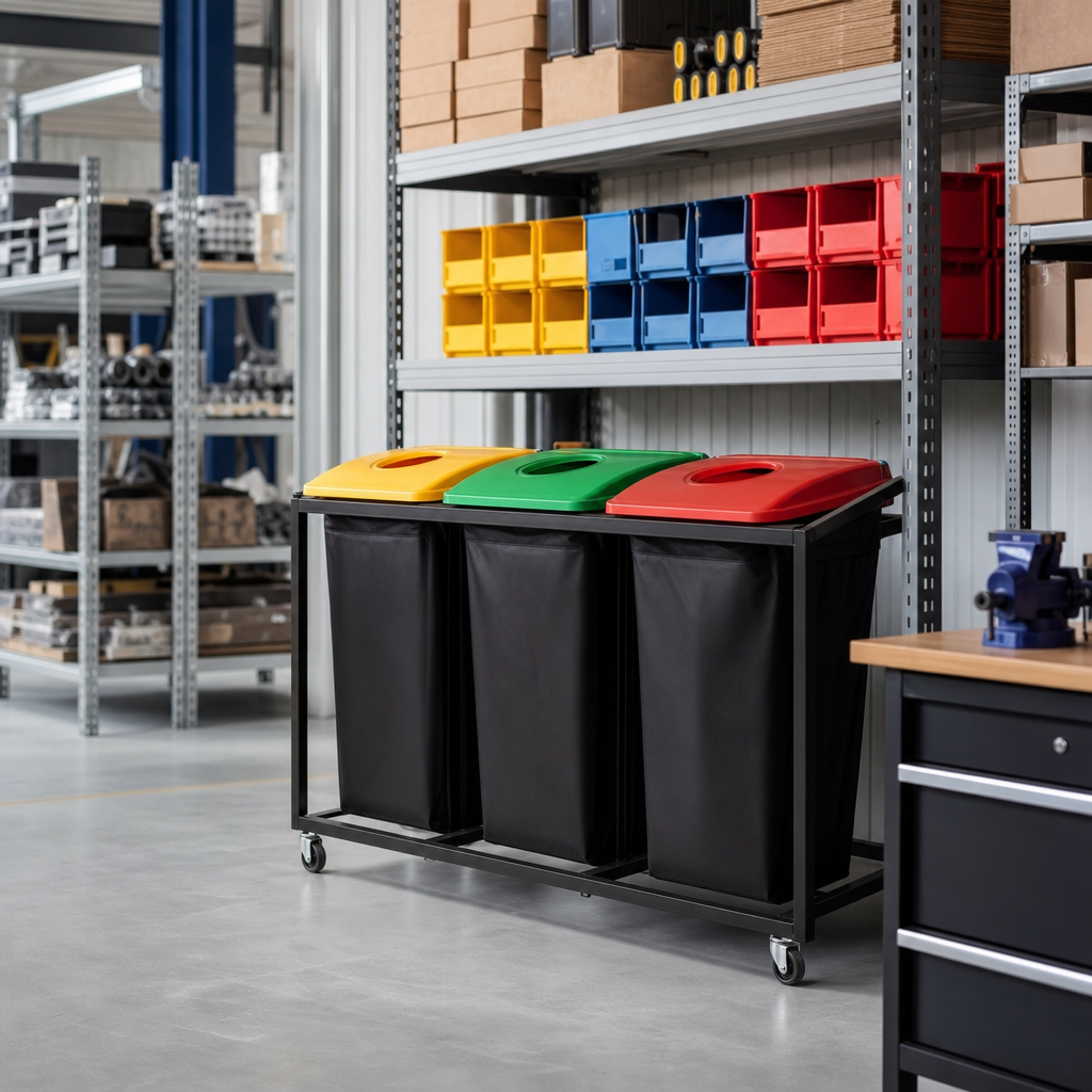 Coloured Lids for 320L Bottle Skip Waste Bins