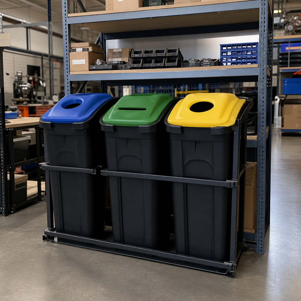 Coloured Lids for 72L Bottle Skip Waste Bins