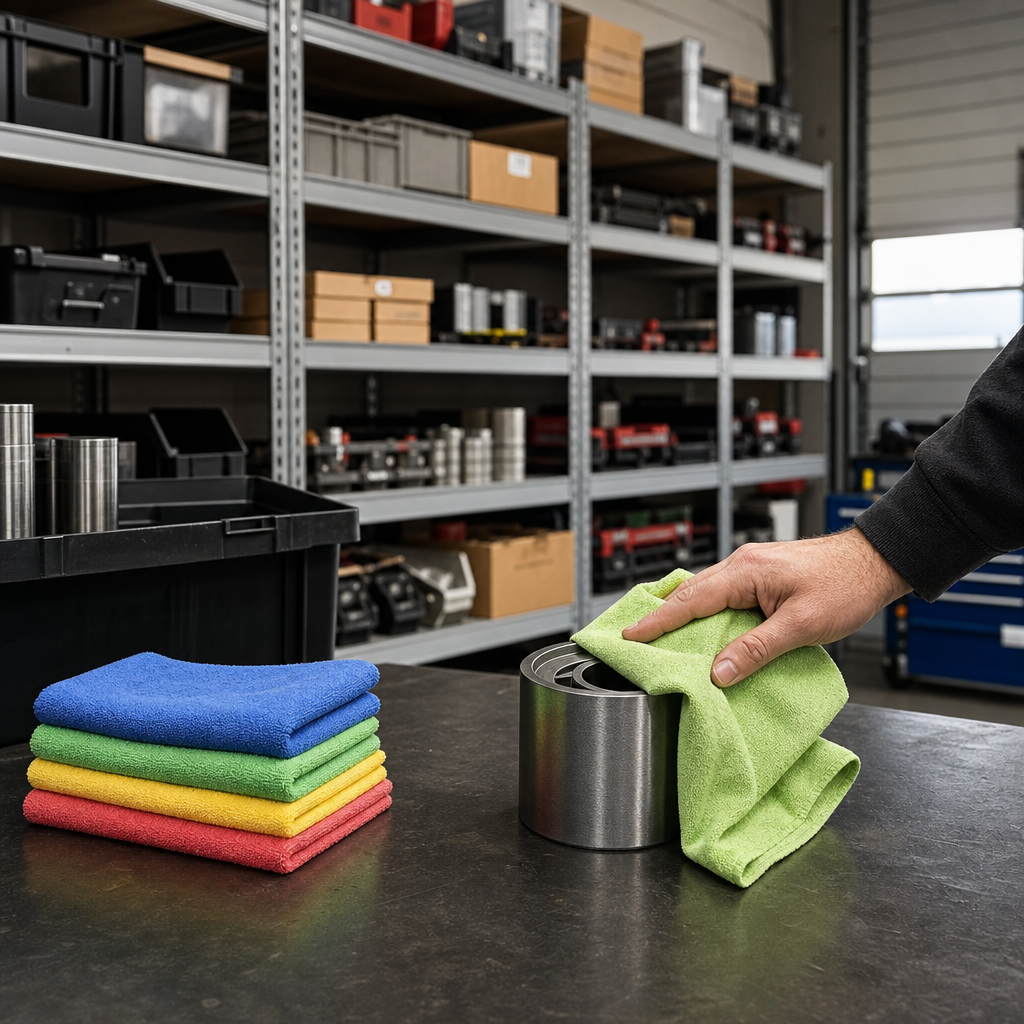 Coloured Microfibre Cleaning Cloths