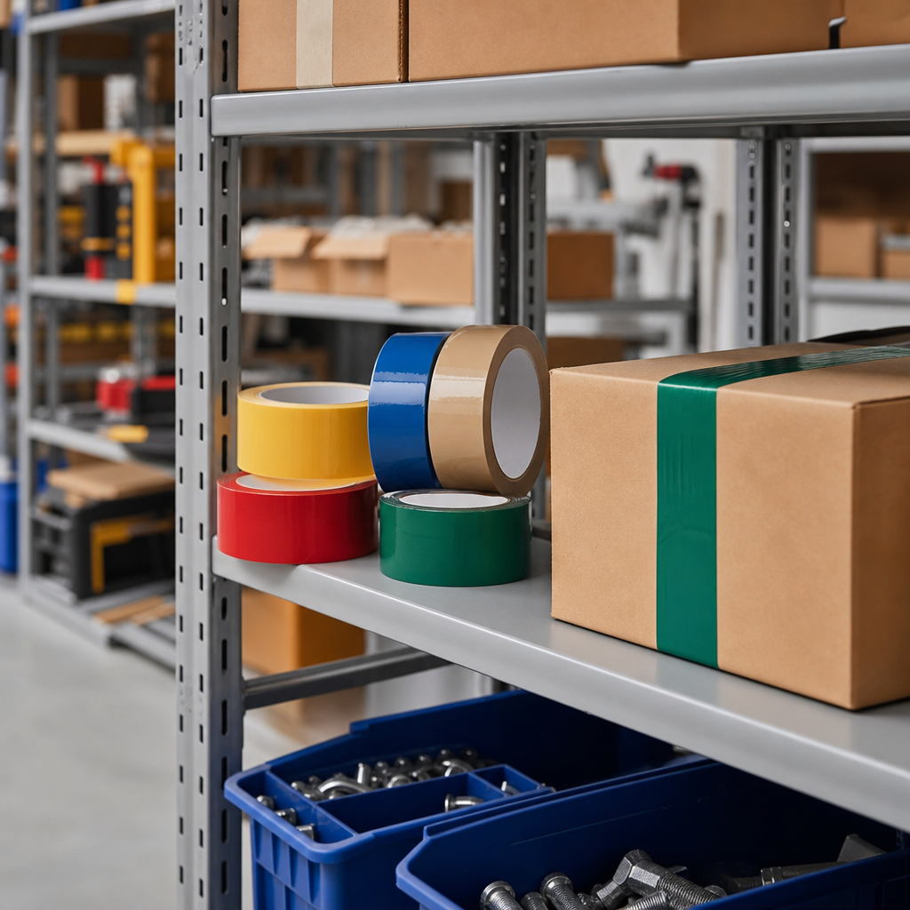 Coloured Polypropylene Adhesive Sealing Tape Rolls
