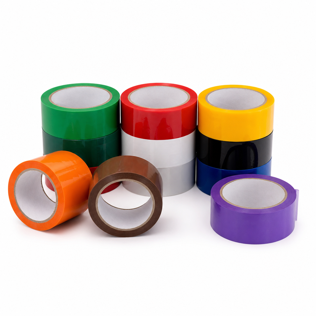 Coloured Polypropylene Adhesive Sealing Tape Rolls