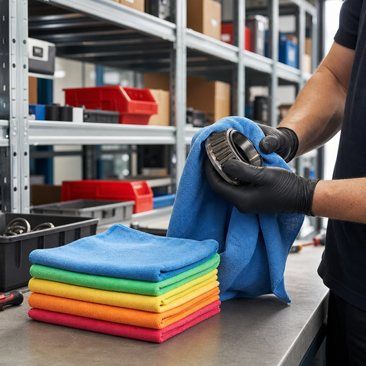 Colourful Microfibre Cleaning Cloths Pack of 5 - 400 x 400mm