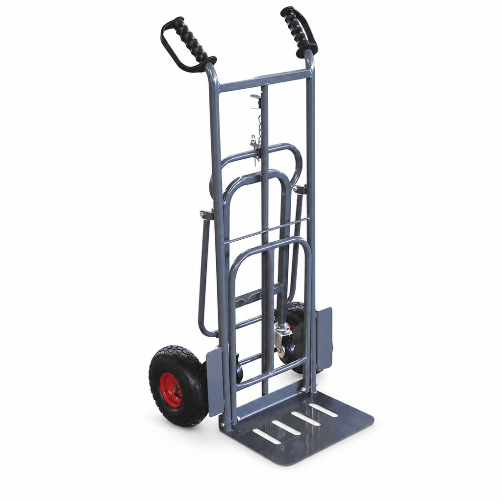 Combination Sack Truck Trolley with Puncture-Proof Wheels