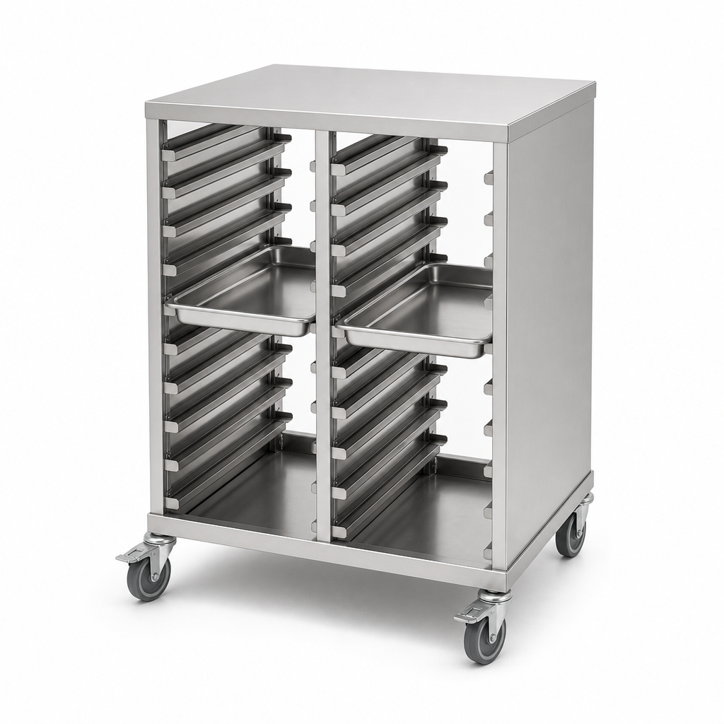 Combination Storage Unit for Double Trays