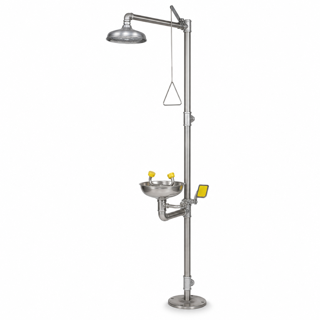 Combined Emergency Shower and Eyewash Station
