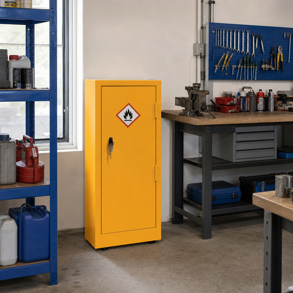 Compact COSHH Flammable Storage Cabinet 700 x 355mm