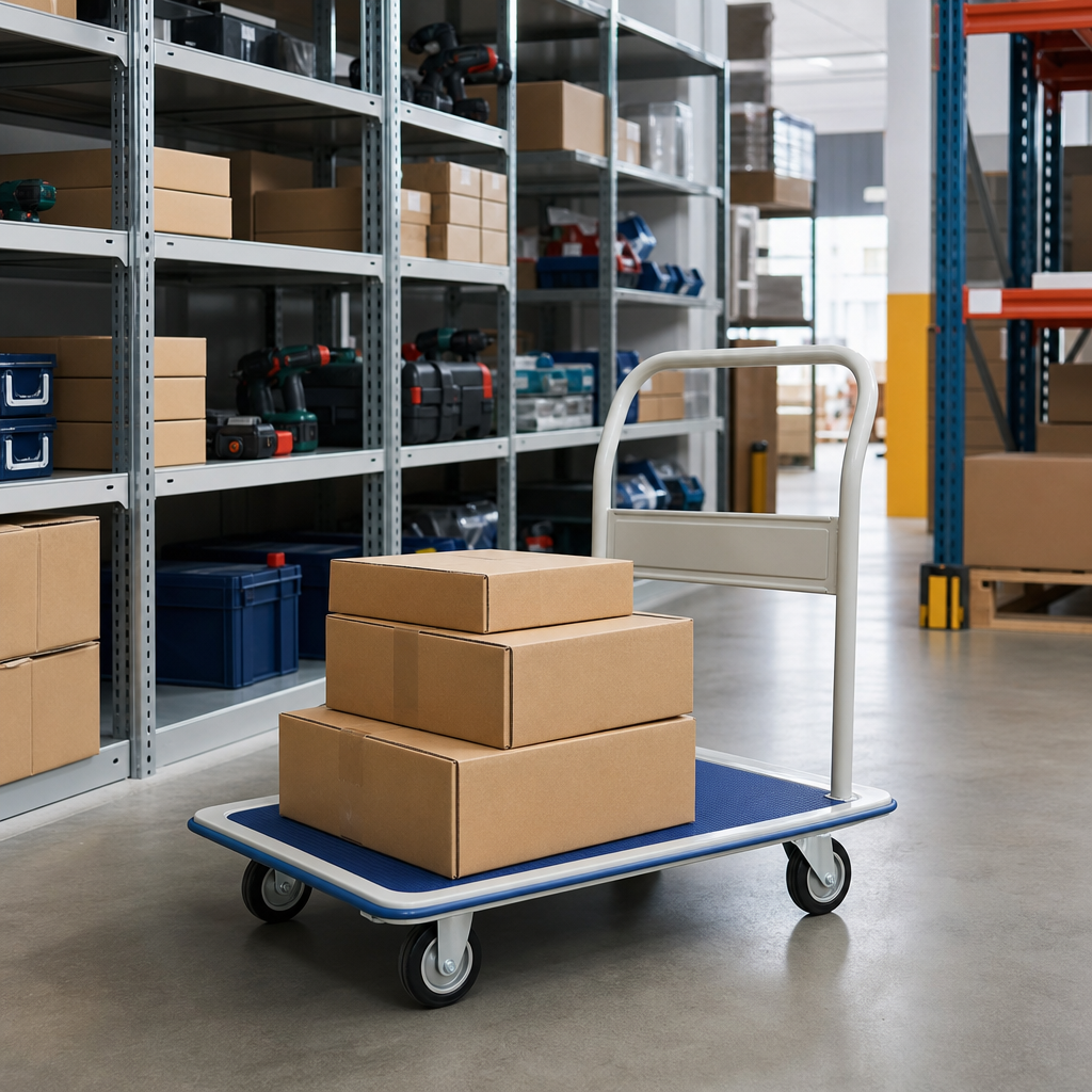 Compact Flatbed Platform Trolley