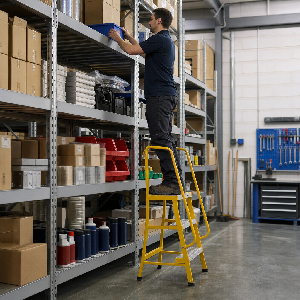 Compact GRP Platform Step Ladder