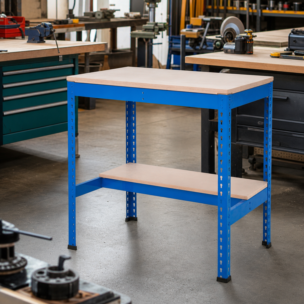 Compact Heavy Duty Workbench with Drawer Option