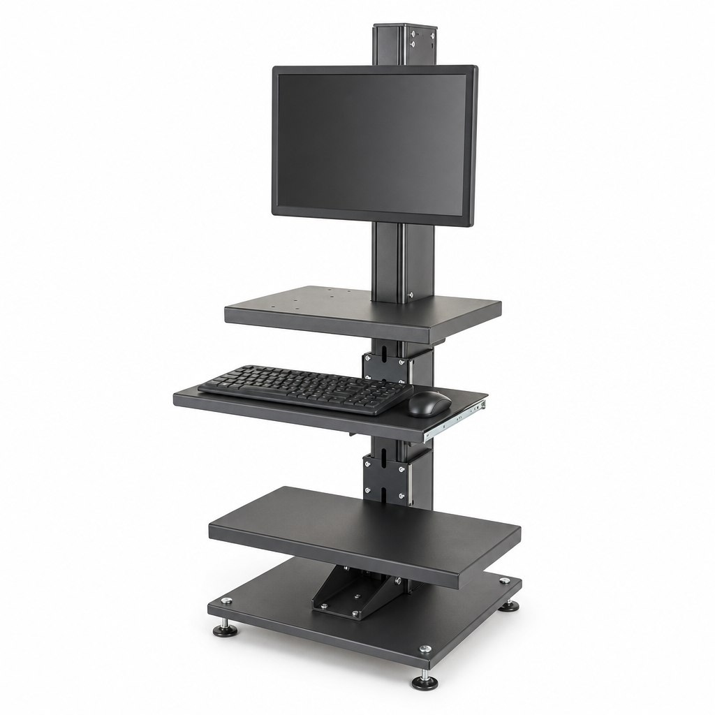 Compact Modular PC Stand for Packing Stations