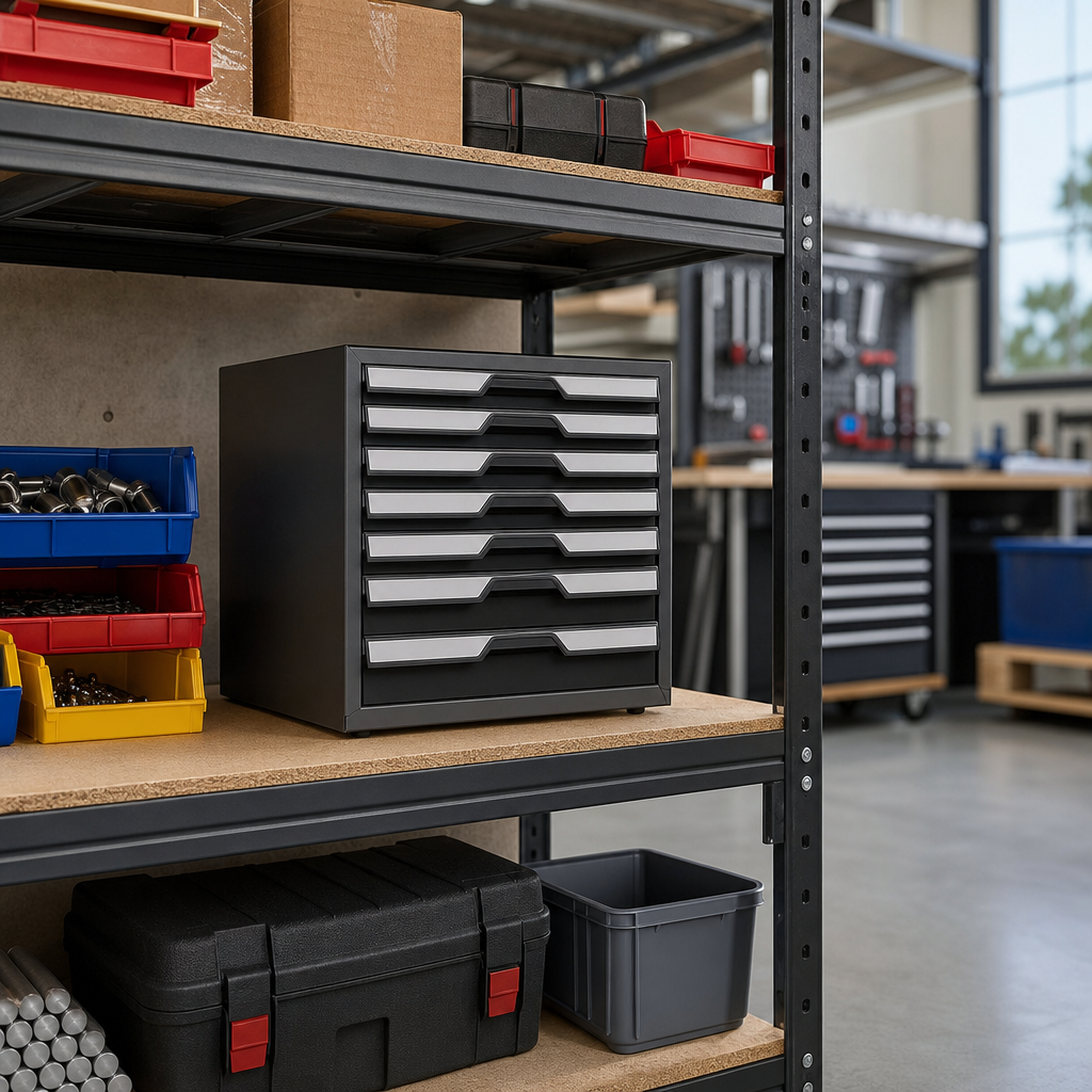 Compact Multi Drawer Tool Storage Cabinet 400x525x525mm