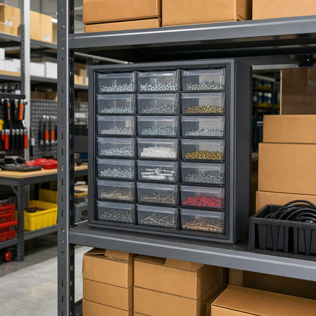 Compact PVC Drawer Unit for Small Parts Storage