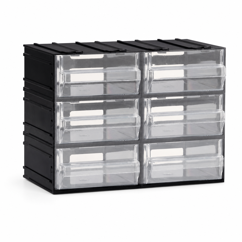Compact PVC Drawer Unit for Small Parts Storage