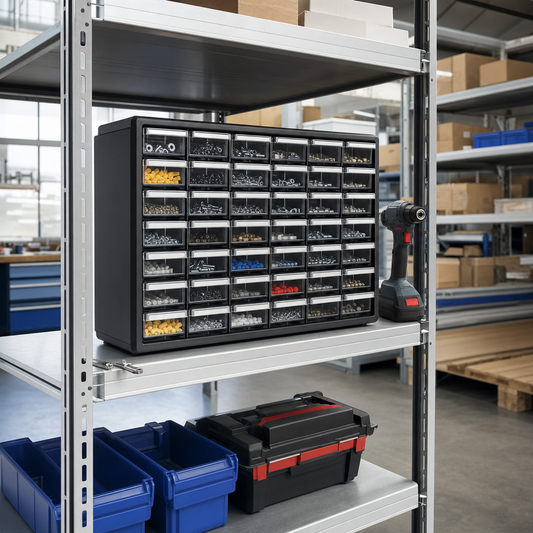Compact PVC Drawer Unit for Small Parts Storage