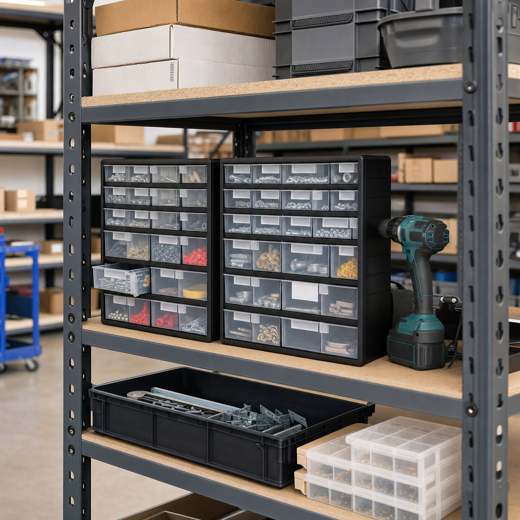 Compact PVC Drawer Unit for Small Parts Storage