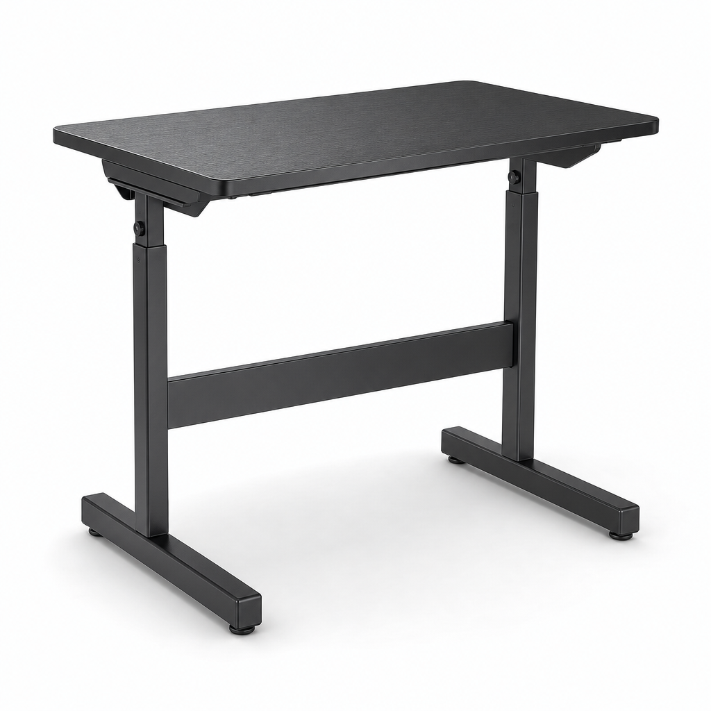 Compact Self-Assembly Computer Table with I-Shaped Base
