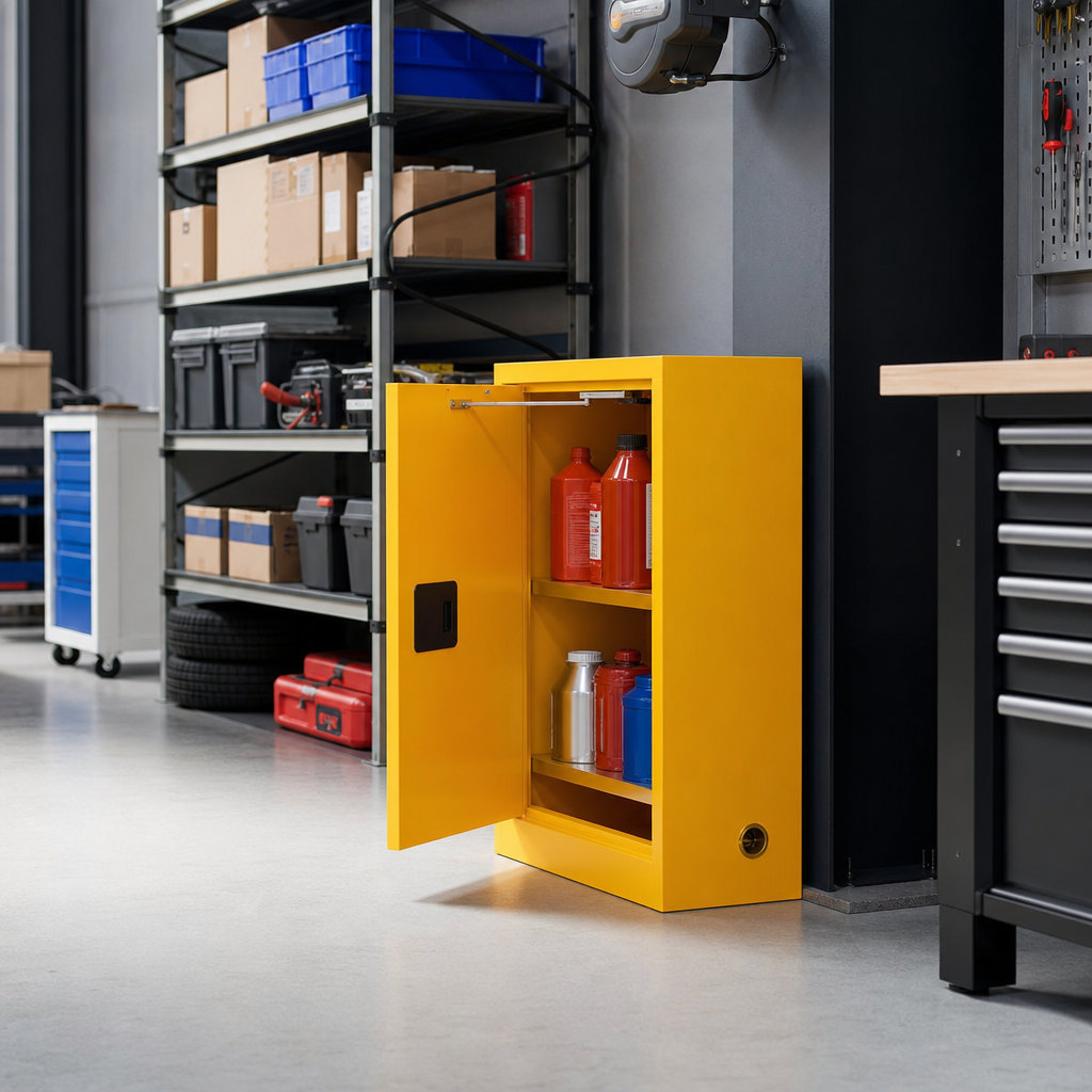 Compact Self-Closing Flammable Storage Cabinet