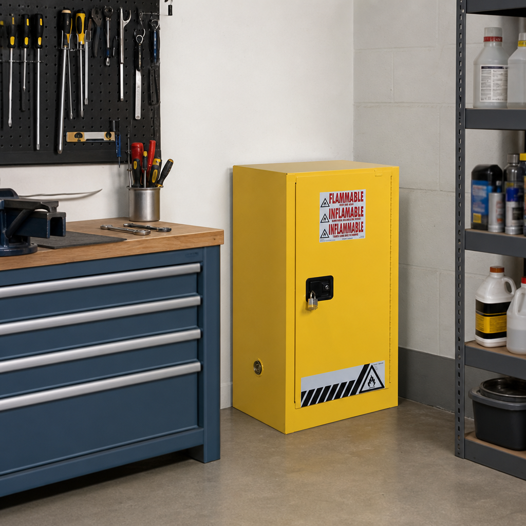 Compact Self-Closing Flammable Storage Cabinet