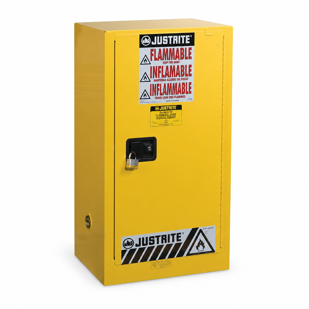 Compact Self-Closing Flammable Storage Cabinet