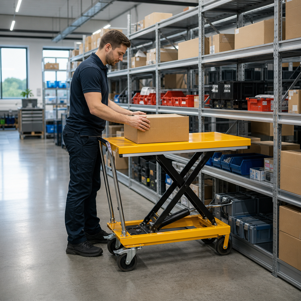Constant Level Mobile Lift Table 30kg to 100kg