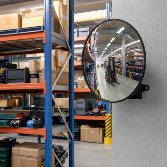 Convex Round Safety Mirror for Corridor Traffic