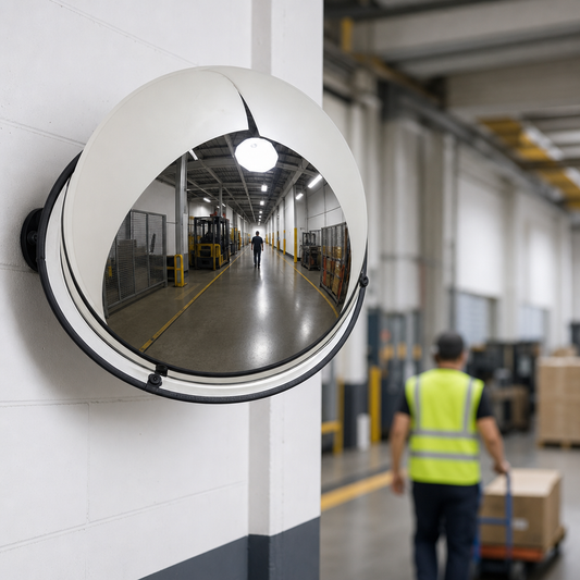 Convex Round Safety Mirror for Corridor Traffic