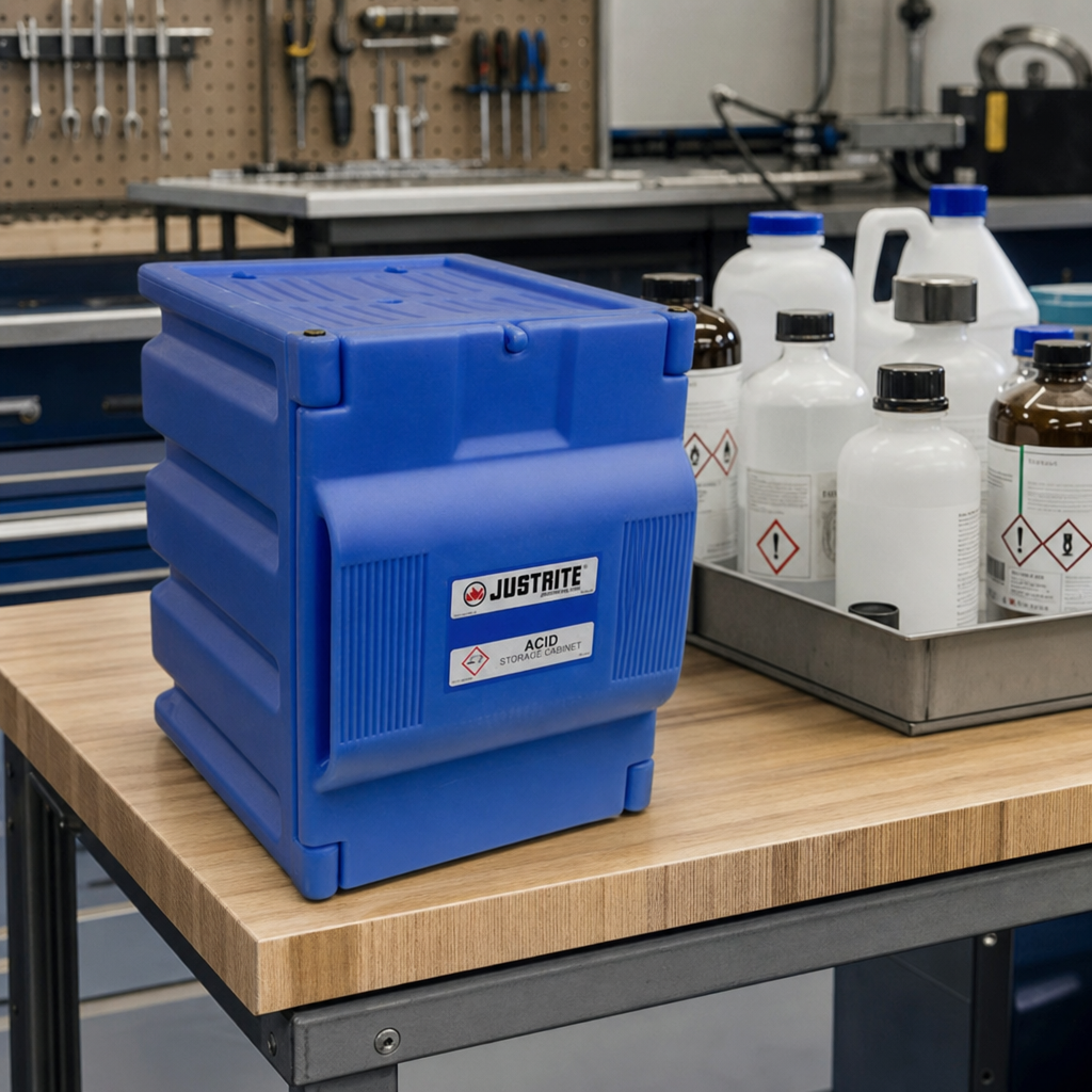 COSHH Corrosive Worktop Cabinet for Chemical Storage