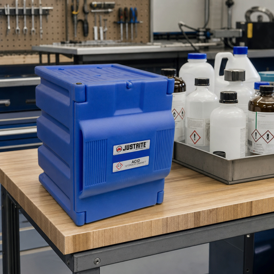 COSHH Corrosive Worktop Cabinet for Chemical Storage