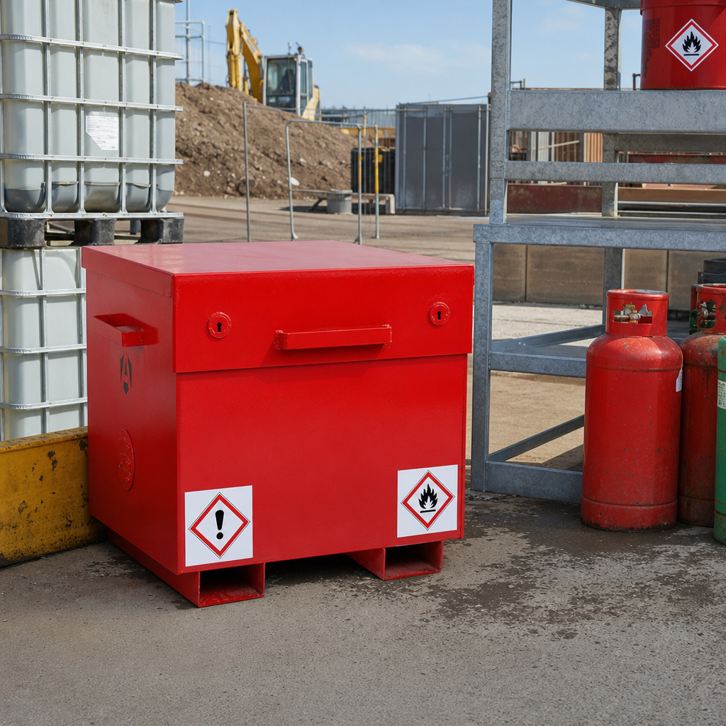 COSHH Flammable Storage Site Box 670 x 765 x 675mm